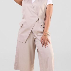 Oversized Blazer Culotte Set - Bottom